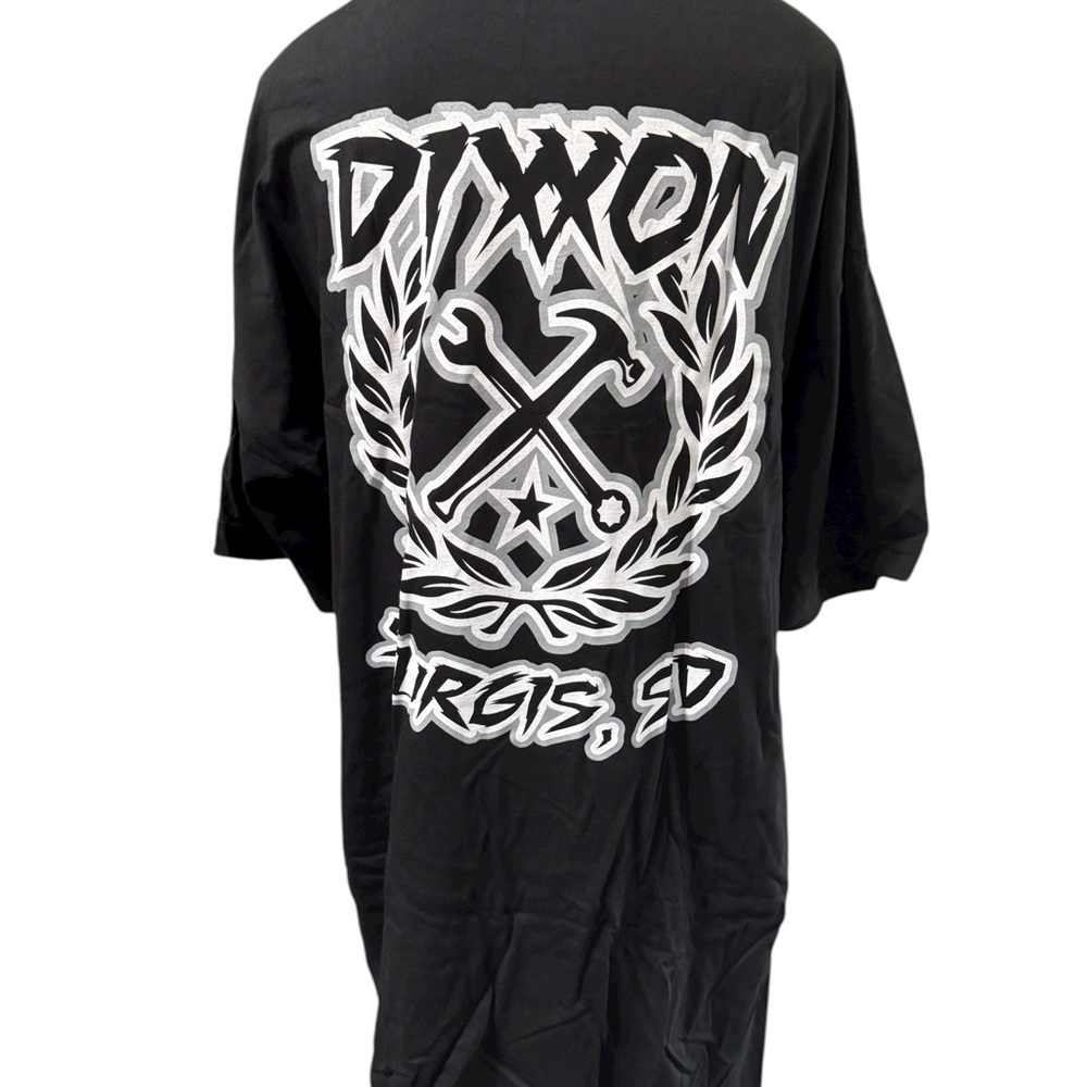Dixxon Flannel Co. Men’s Short Sleeve T-Shirt – Gray Sketchy Crest Logo